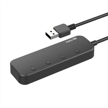 USB HUB 4-port med individuella pekbrytare