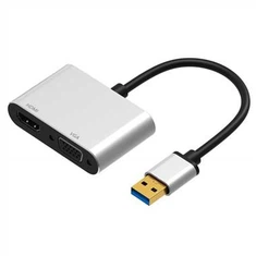 USB till HDMI VGA Splitter Adapter Hub 1080P@60hz