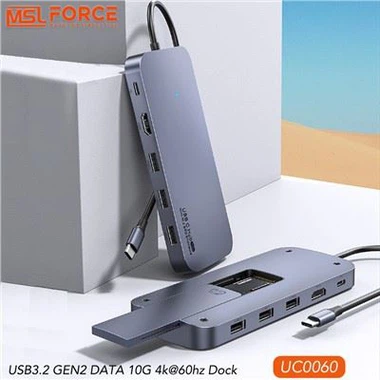 Infiniti Data USB3.2 GEN2 MultiPorts HDMI 4k@60hz Data 10Gbps med strömförsörjning 100W