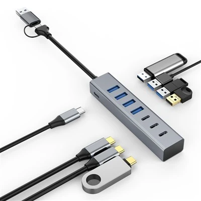 USB3.2 Gen1(5Gbps) 3xUSB C och 4xUSB A